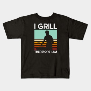 Grill Therefore I Am Kids T-Shirt